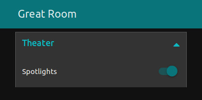 placing a UI SWITCH node on design area adds an operable switch to the user interface