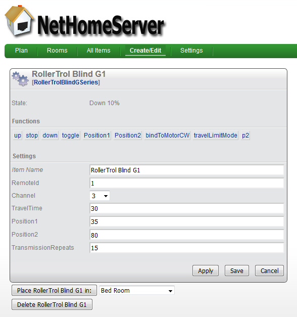 Raspberry Pi&reg; blind motor configuration emulates RollerTrol remote control