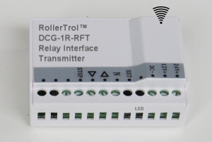 group transmitter for bind, shade motors triggered by relays