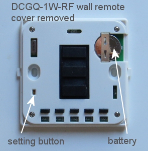 1 channel RF remote control for blinds, shades and window or skylight openers