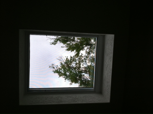 Velux&trade; skylight motor replacement - cover restored, you cannot even tell it is there